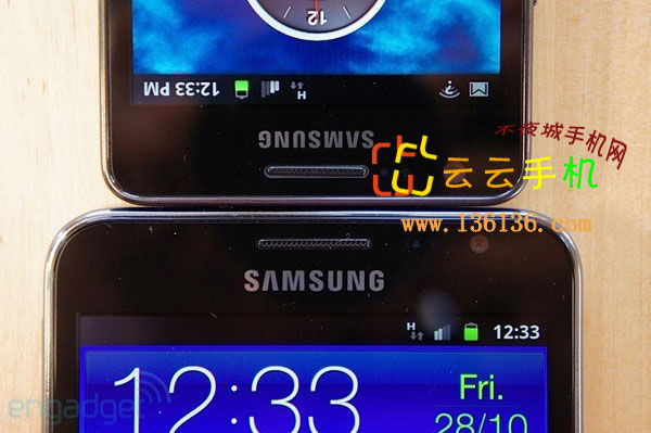 ׿ GALAXY Note vs GALAXY SII